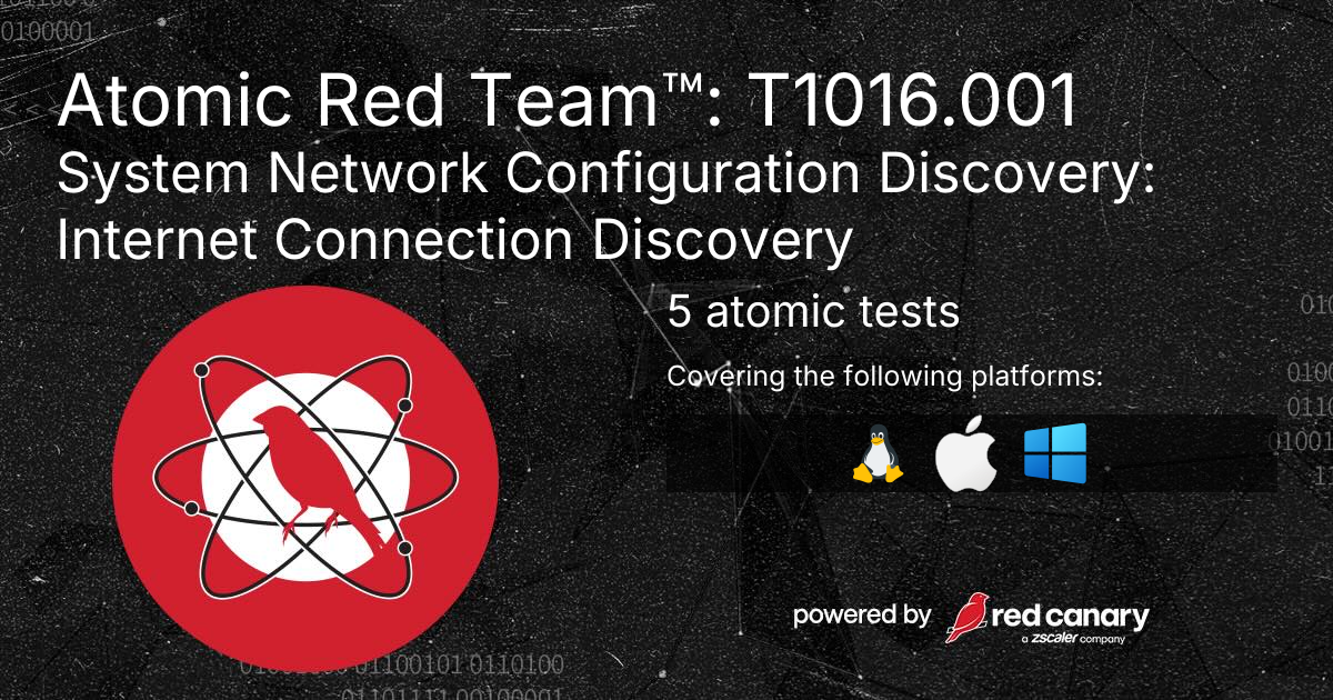 Atomic Red Team™: T1016.001