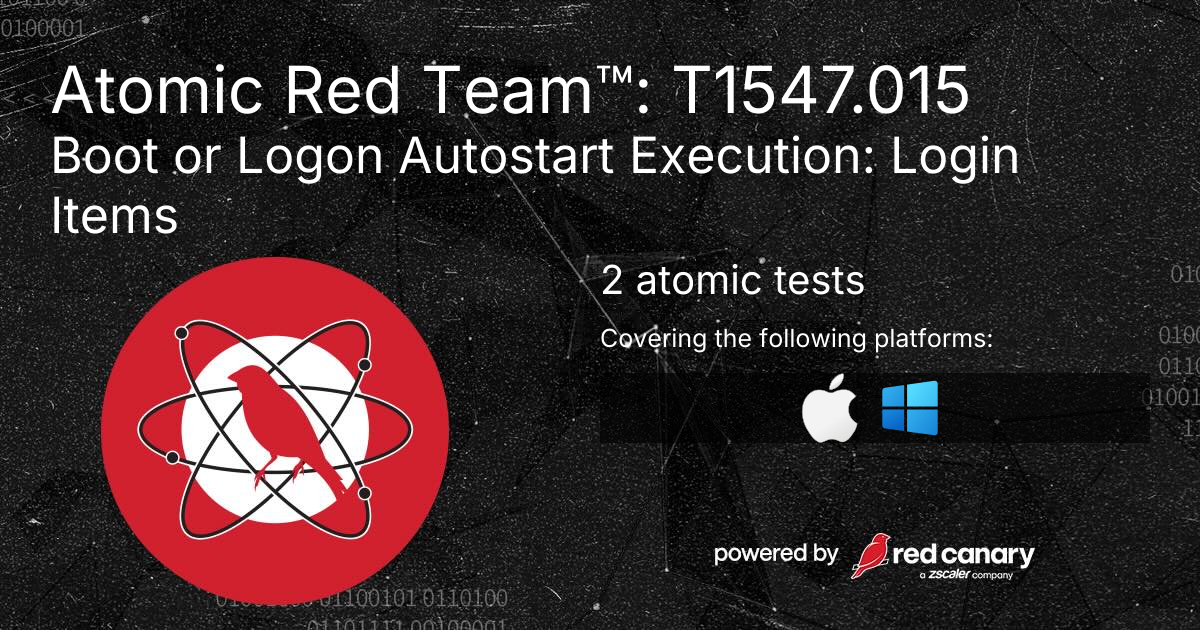 Atomic Red Team™: T1547.015