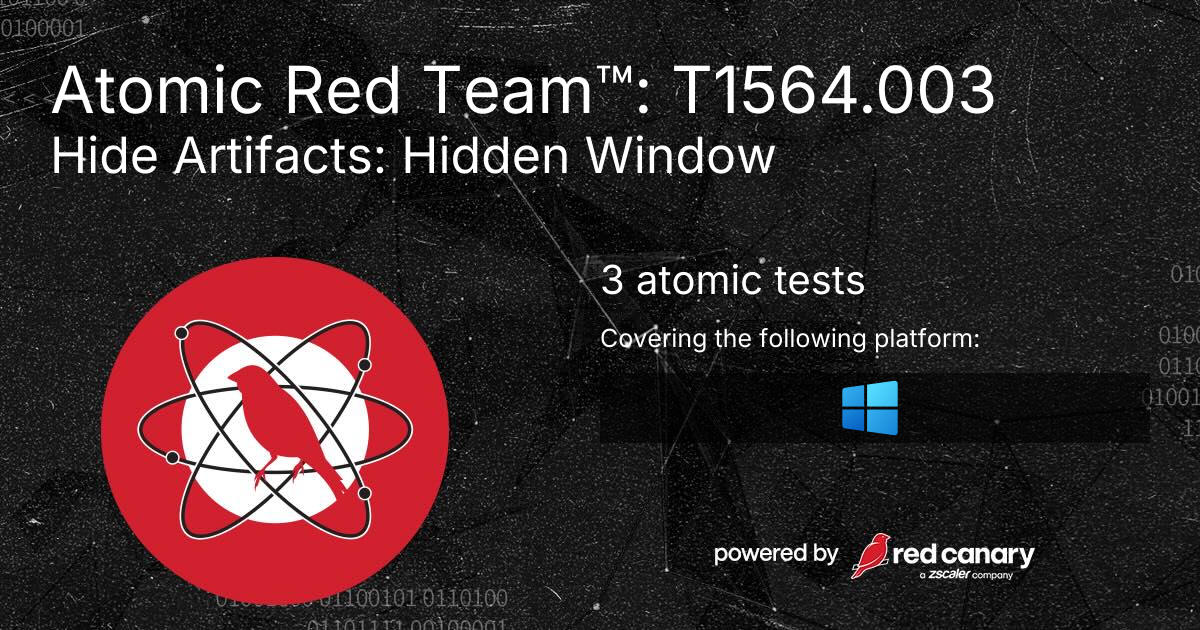 Atomic Red Team™: T1564.003
