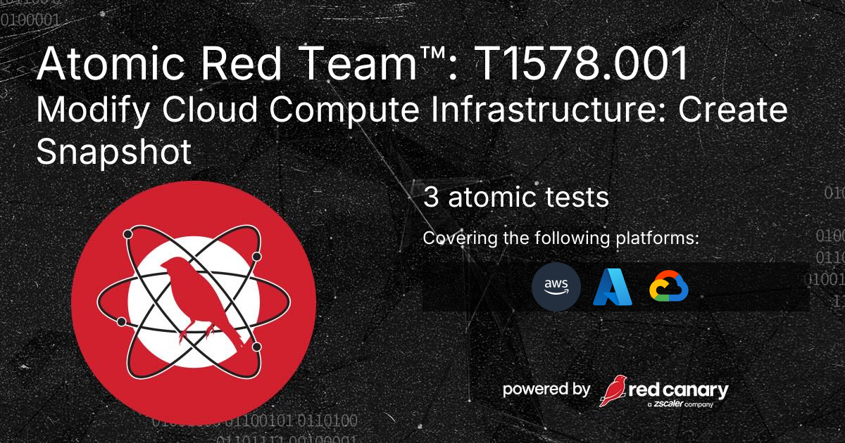 Atomic Red Team™: T1578.001
